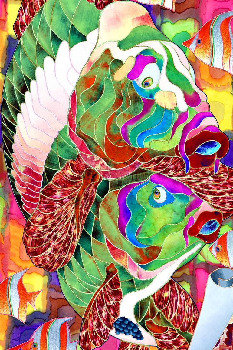 Original Contemporary Fish Drawing by Kostyantin Malginov