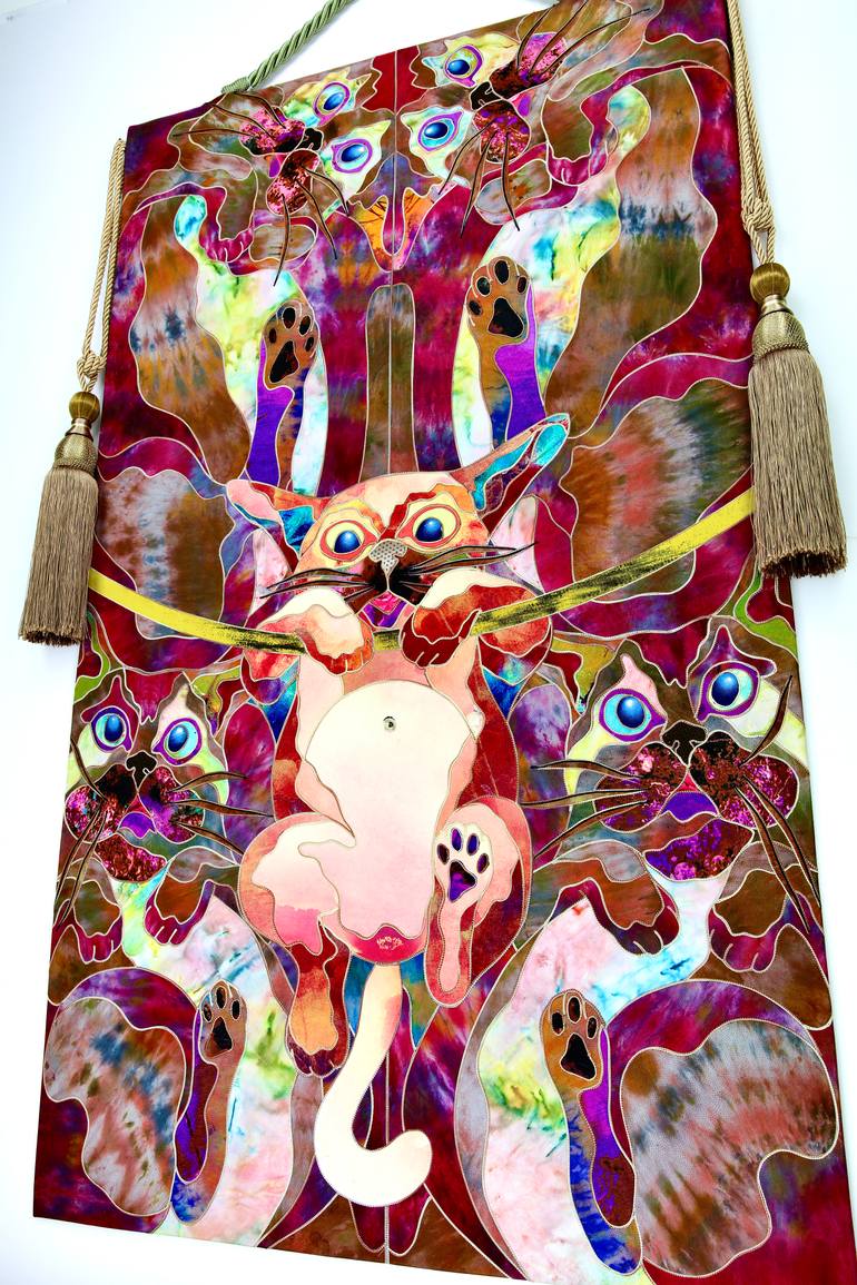 Original Contemporary Cats Painting by Kostyantin Malginov