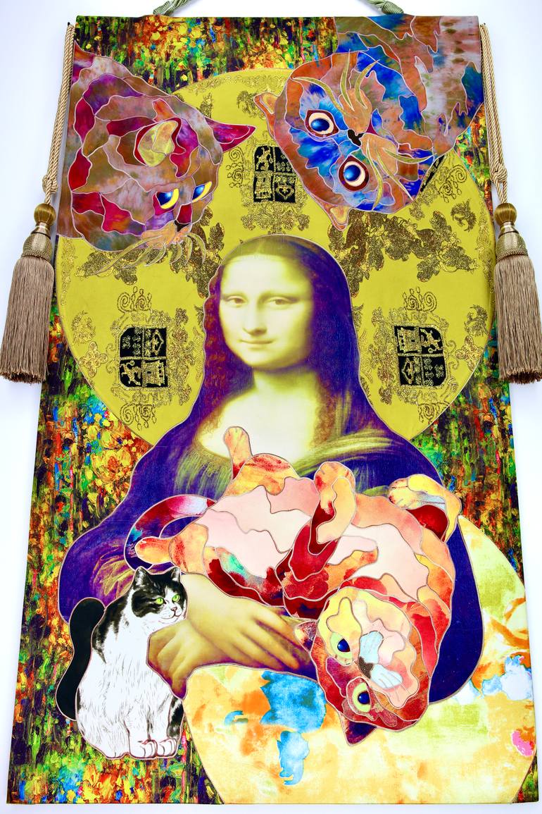 Original Contemporary Cats Painting by Kostyantin Malginov