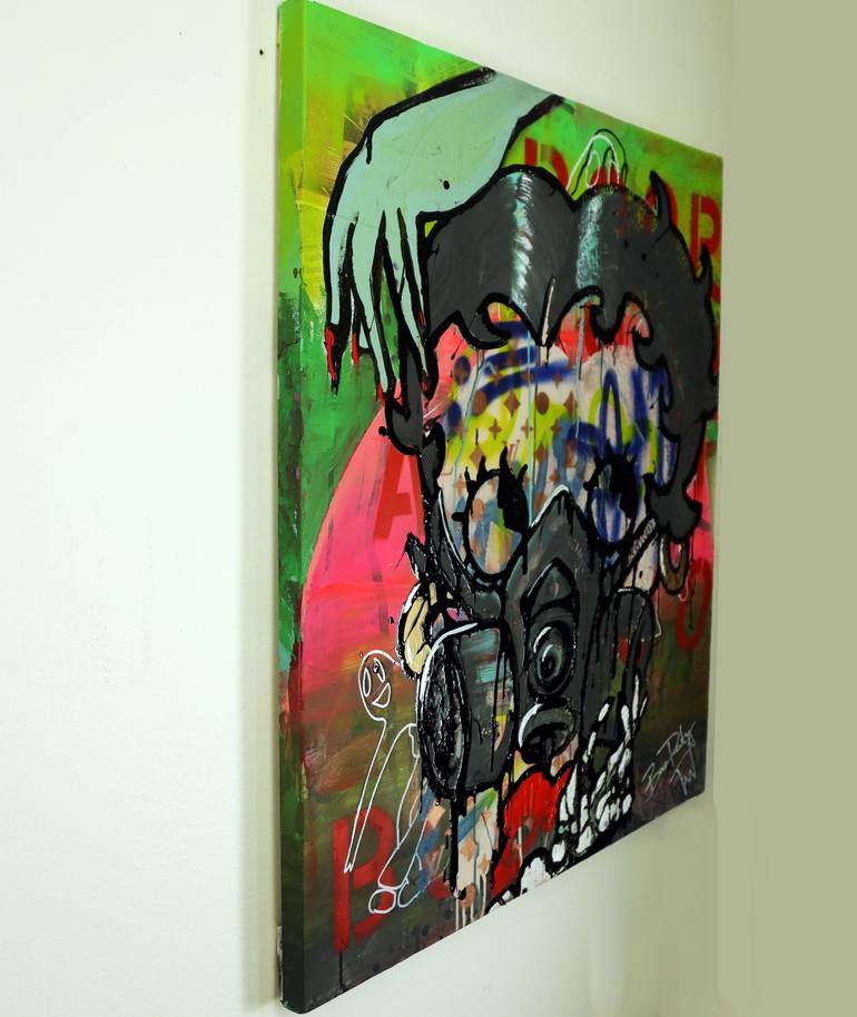 Original Figurative Pop Culture/Celebrity Painting by Boo Deity