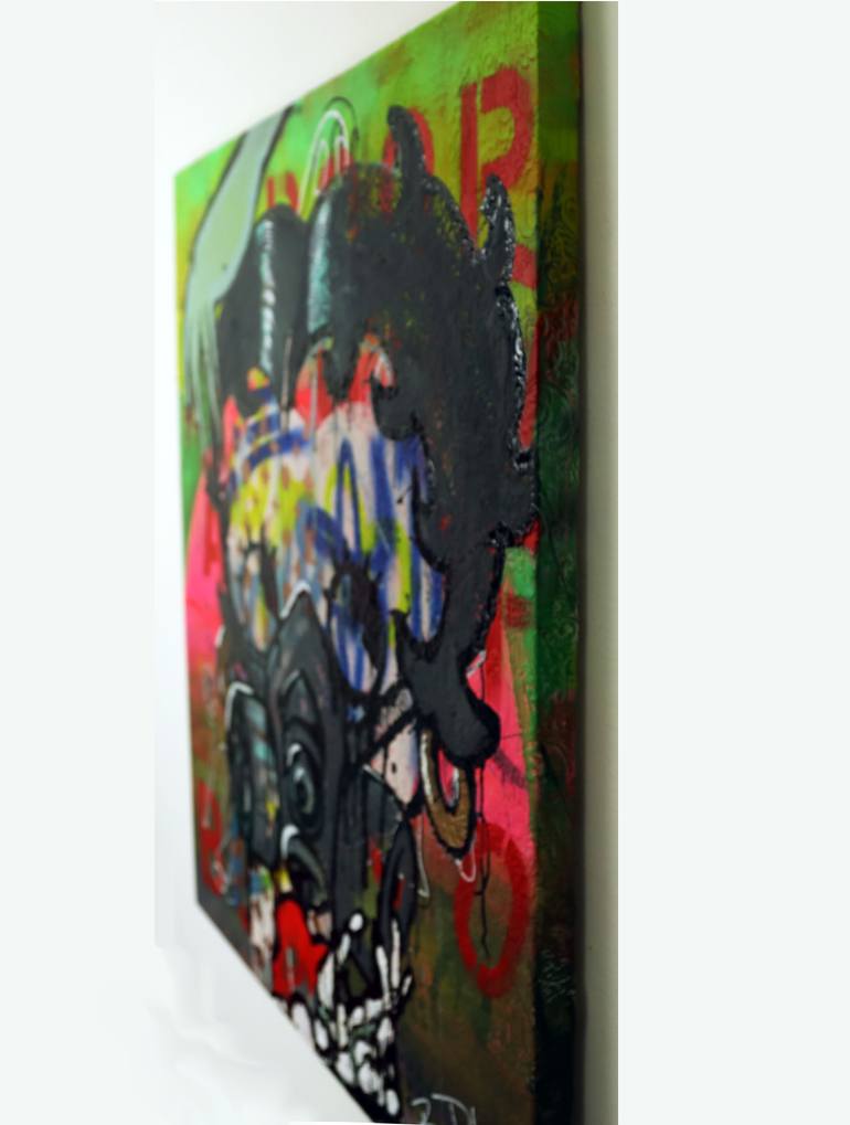 Original Figurative Pop Culture/Celebrity Painting by Boo Deity