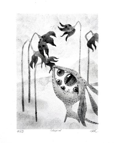 Original Abstract Animal Drawings by Daria Kraplak