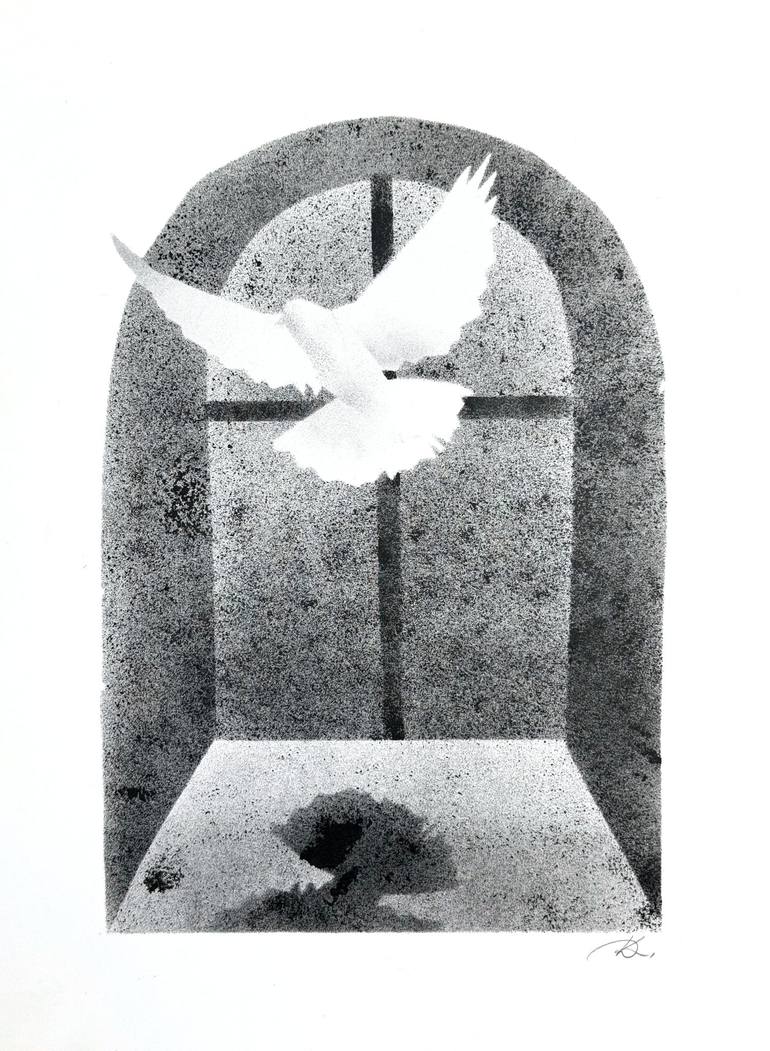 Print of Black & White Animal Drawings by Daria Kraplak