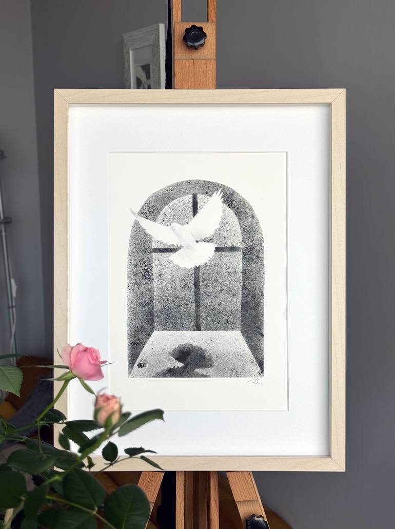 Original Black & White Animal Drawing by Daria Kraplak