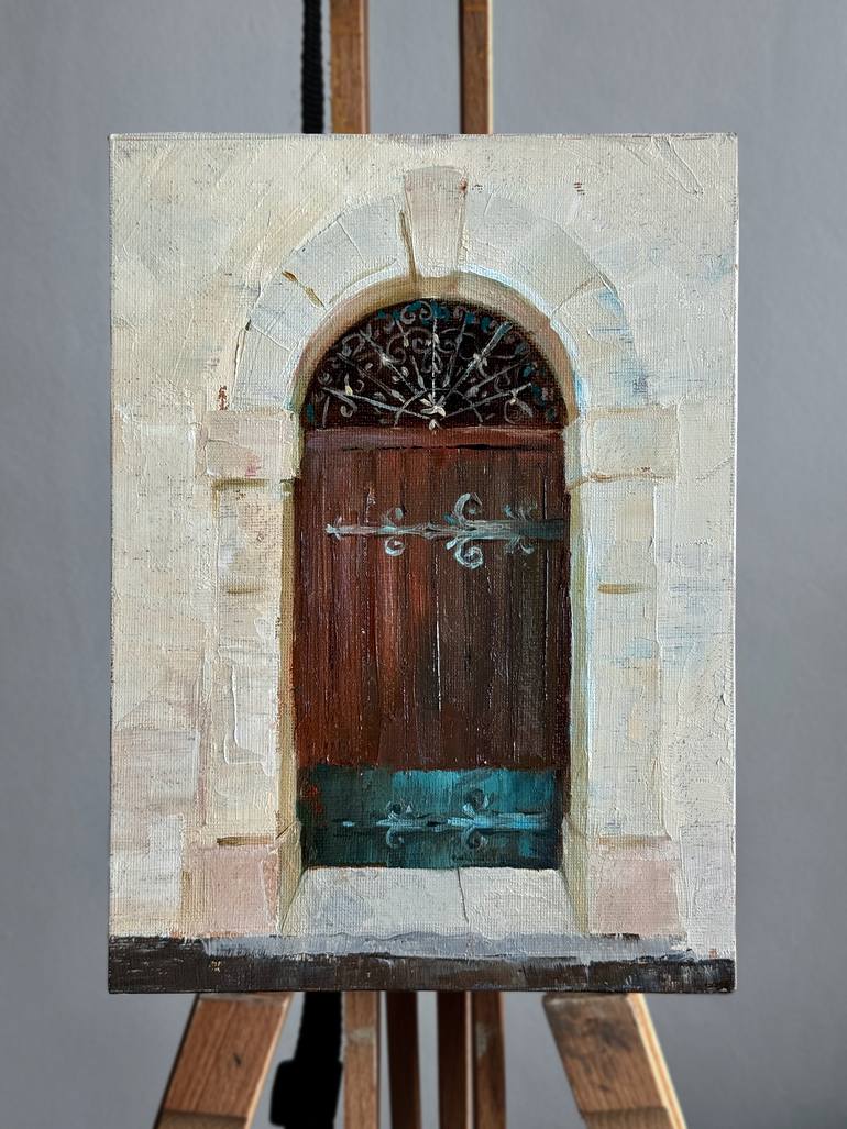 Original Classicism Architecture Painting by Daria Kraplak