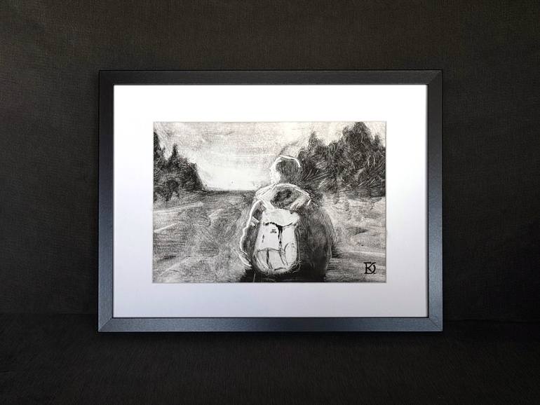 Original Black & White Travel Printmaking by Daria Kraplak