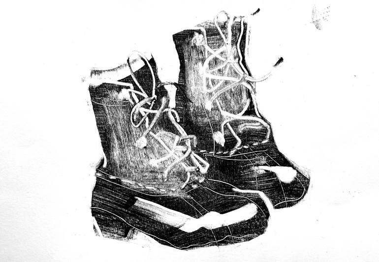 Original Realism Still Life Printmaking by Daria Kraplak
