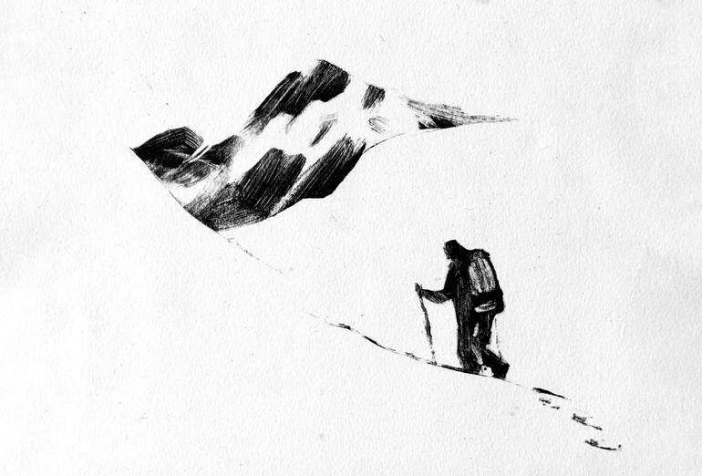 Original Minimalism Travel Printmaking by Daria Kraplak
