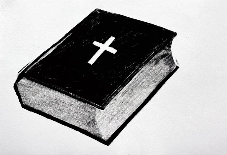 Original Expressionism Religion Printmaking by Daria Kraplak