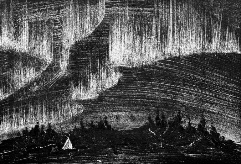 Original Realism Landscape Printmaking by Daria Kraplak