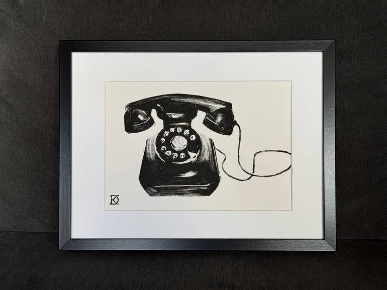 Original Expressionism Still Life Printmaking by Daria Kraplak