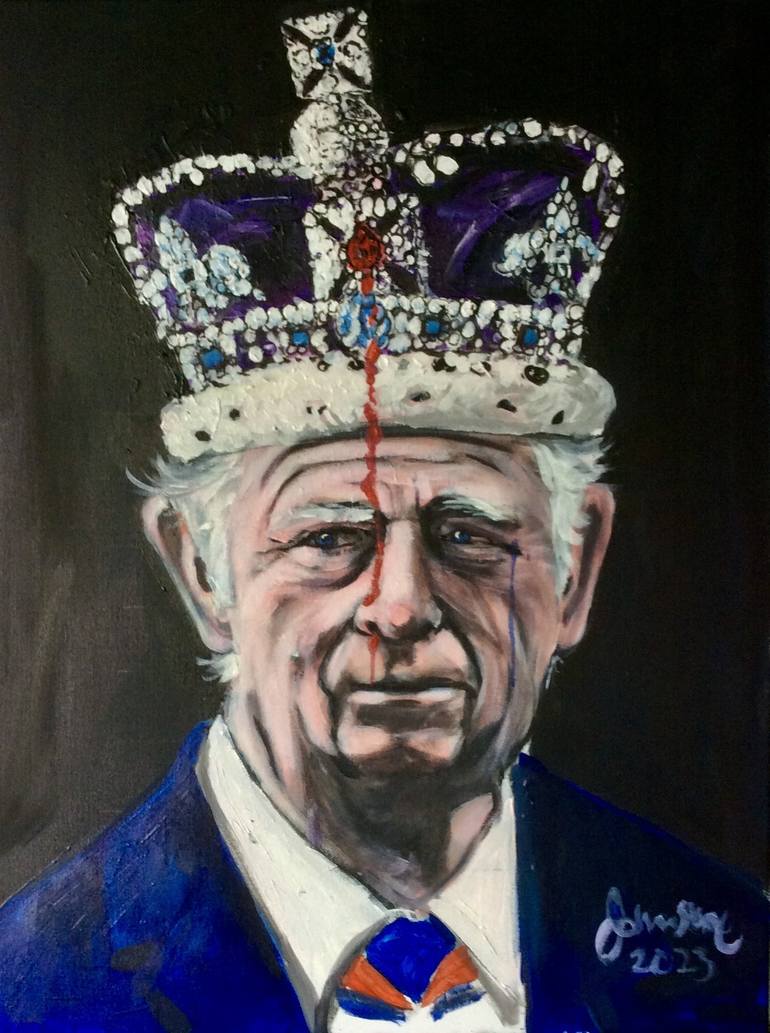 CORONATION PORTRAIT KING CHARLES III Painting by Ray Johnstone