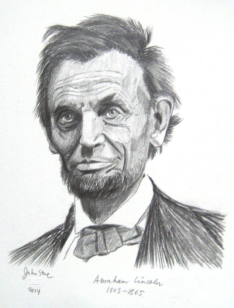 Abraham Lincoln Drawing Step By Step Suwaru Wallpaper