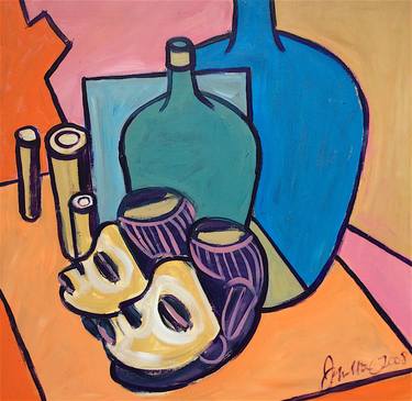 Original Abstract Still Life Paintings by Ray Johnstone