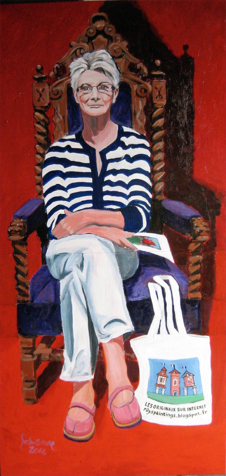 Original Portrait Painting by Ray Johnstone