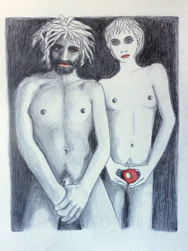 Original Figurative Nude Drawings by Ray Johnstone