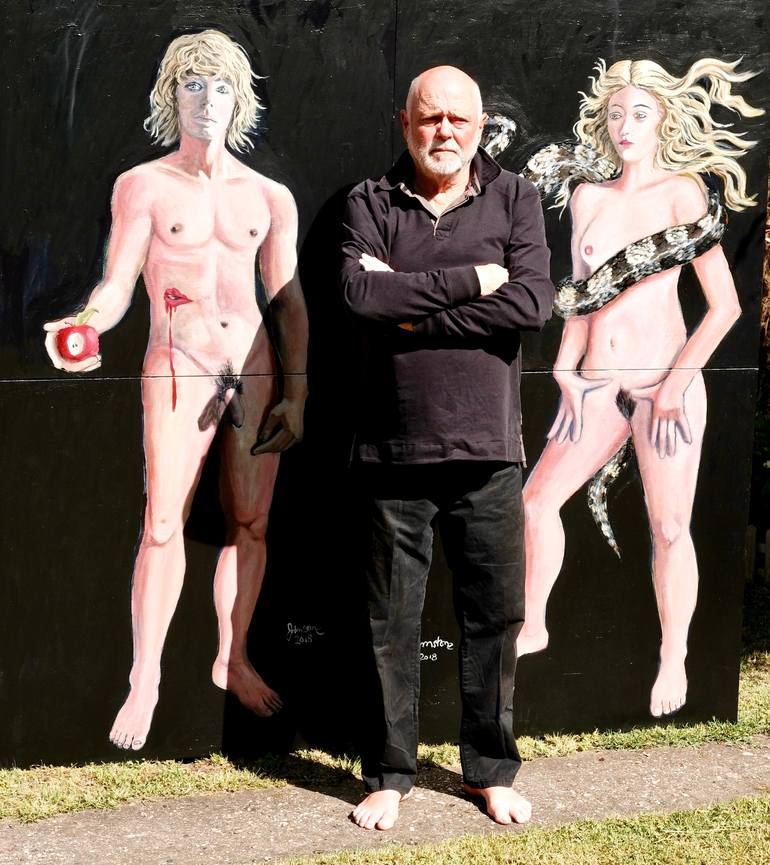 Original Figurative Erotic Painting by Ray Johnstone