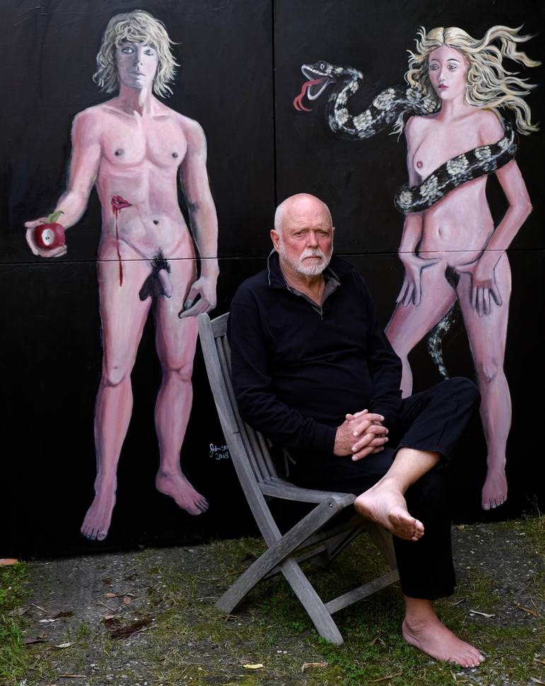 Original Figurative Erotic Painting by Ray Johnstone