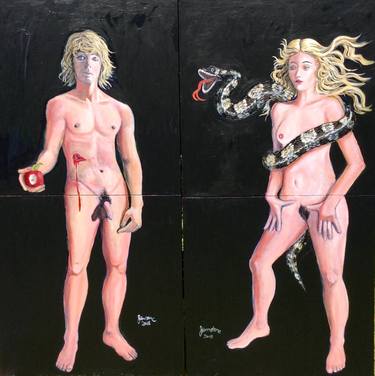 Original Figurative Erotic Paintings by Ray Johnstone