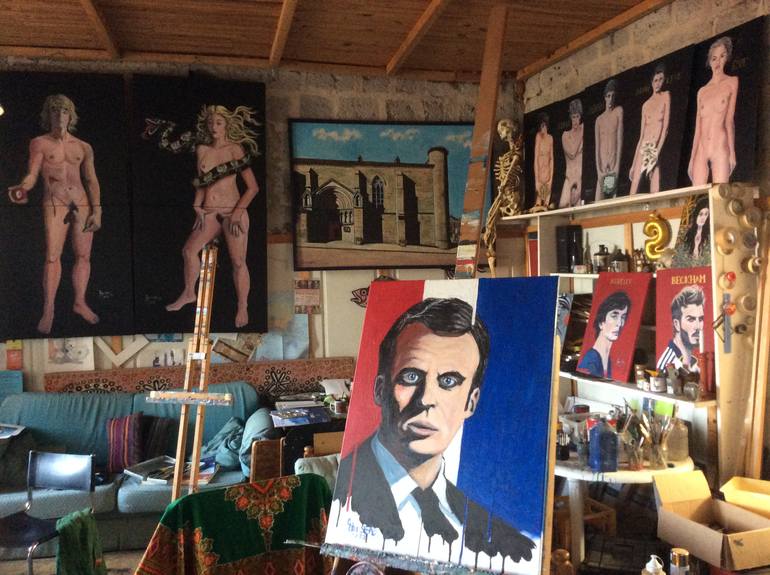 Original Realism People Painting by Ray Johnstone