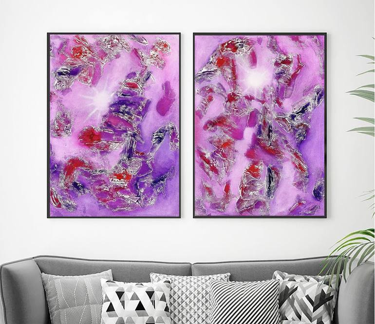 Original Abstract Expressionism Abstract Painting by Anna Gledhill