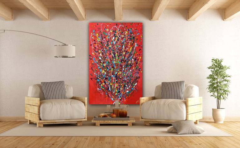 Original Abstract Expressionism Abstract Painting by Anna Gledhill