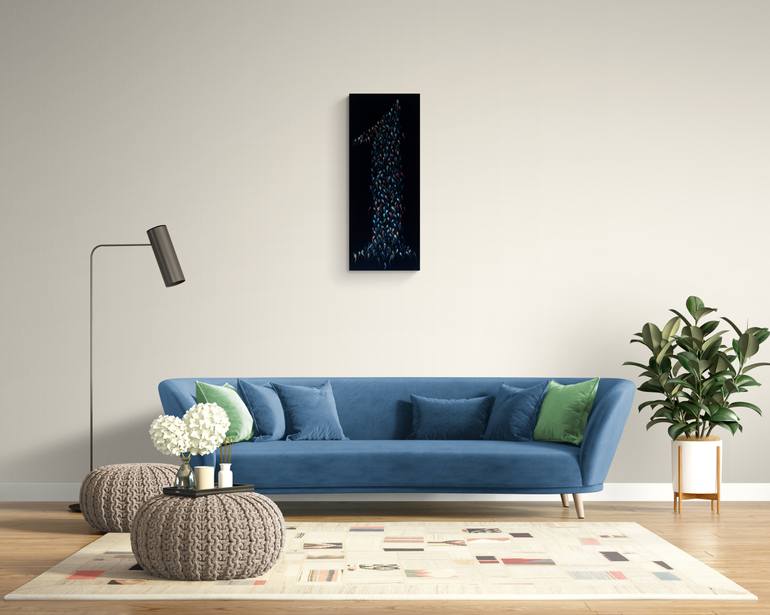 Original Conceptual Abstract Painting by Chyngyz Shermatov
