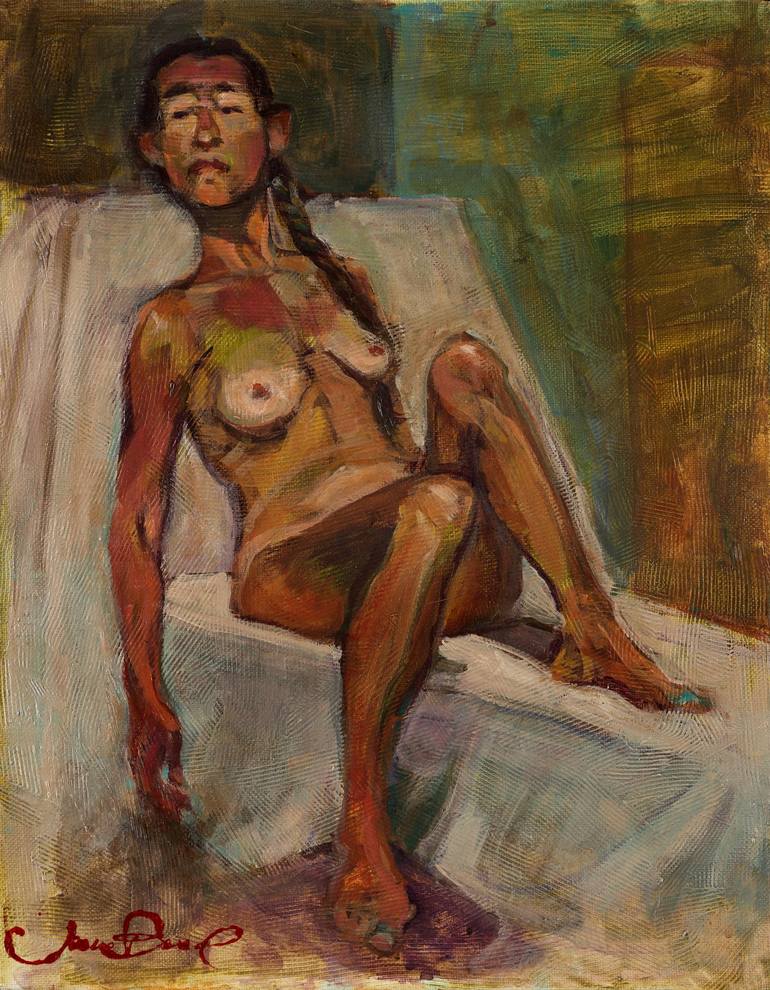 Print of Expressionism Women Paintings by Jaeme Bereal