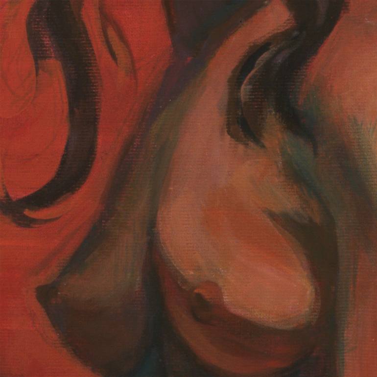 Original Expressionism Nude Painting by JaeMe Bereal