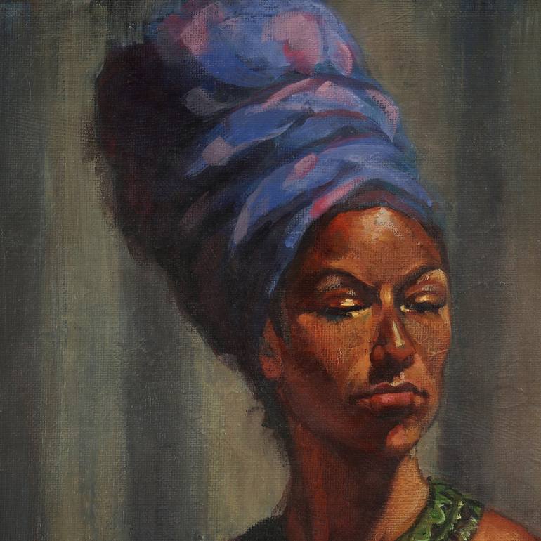 Original Figurative Portrait Painting by JaeMe Bereal