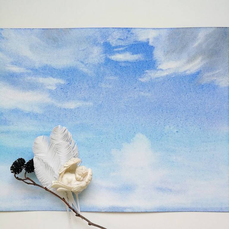 Original Abstract Landscape Painting by Alona Hryn