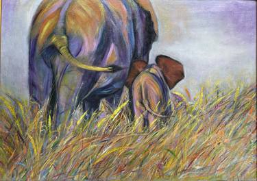 Original Classicism Animal Painting by Richa Agrawal