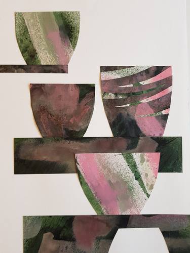 Print of Abstract Expressionism Still Life Collage by Gillian Goodridge