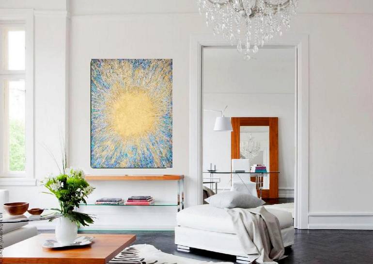 Original Abstract Expressionism Abstract Painting by Olga Kos