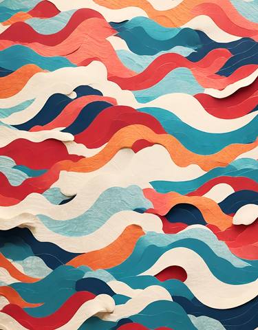 Print of Abstract Beach Digital by Mauricio Fraga