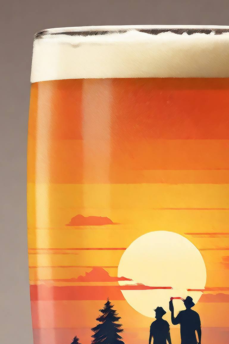 Original Abstract Expressionism Landscape Digital by Mauricio Fraga