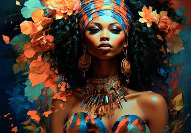 African Goddess - Realistic Digital Painting thumb