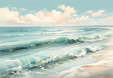 Original Seascape Digital by Mauricio Fraga