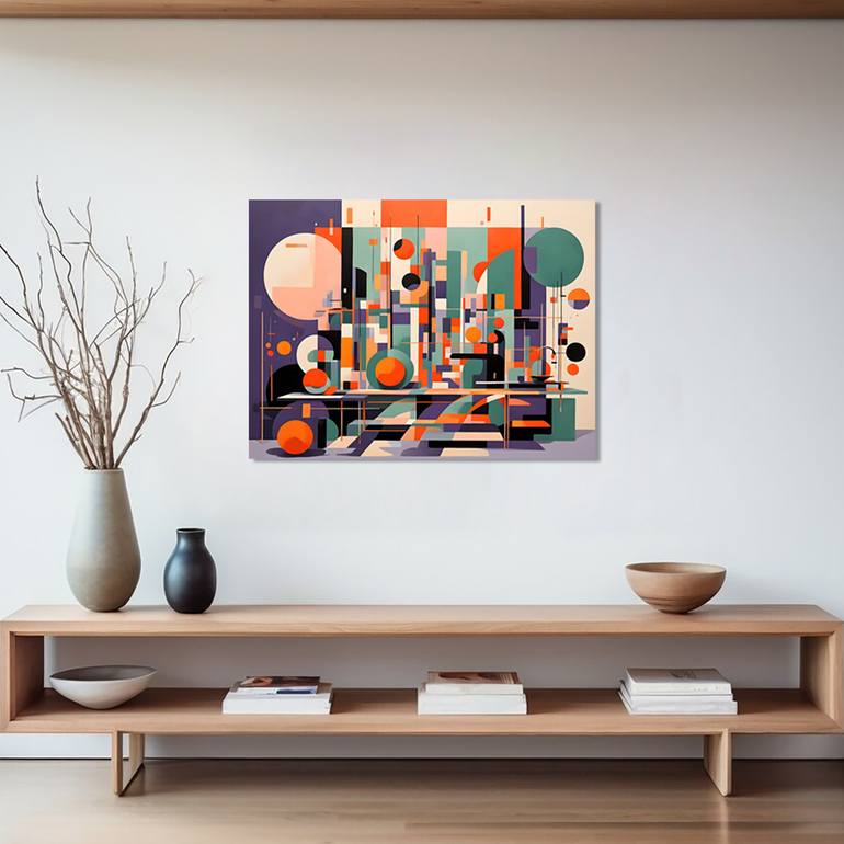 Original Abstract Geometric Digital by Mauricio Fraga