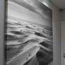 Monochrome desert, vast dunes, minimal silence