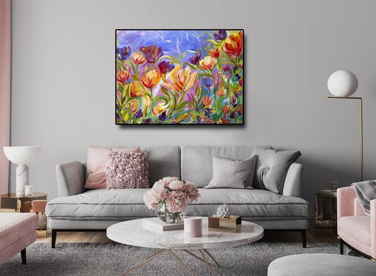 Original Contemporary Floral Painting by Kerry Milligan
