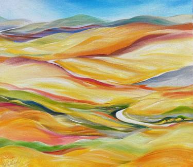 Original Abstract Landscape Paintings by Kerry Milligan