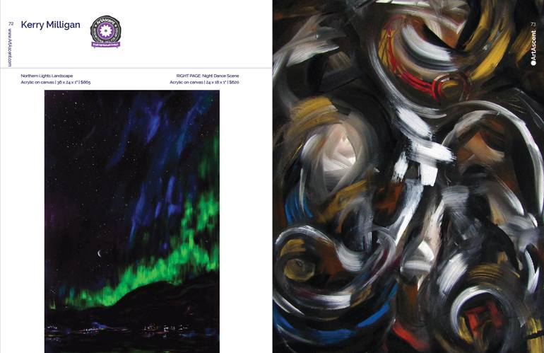 Original Abstract Expressionism Abstract Painting by Kerry Milligan