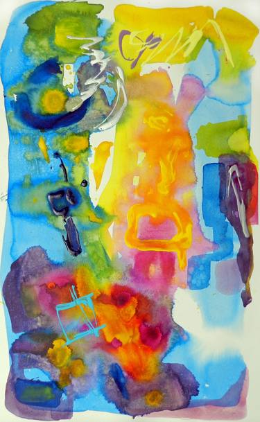 Original Abstract Expressionism Garden Paintings by Kerry Milligan