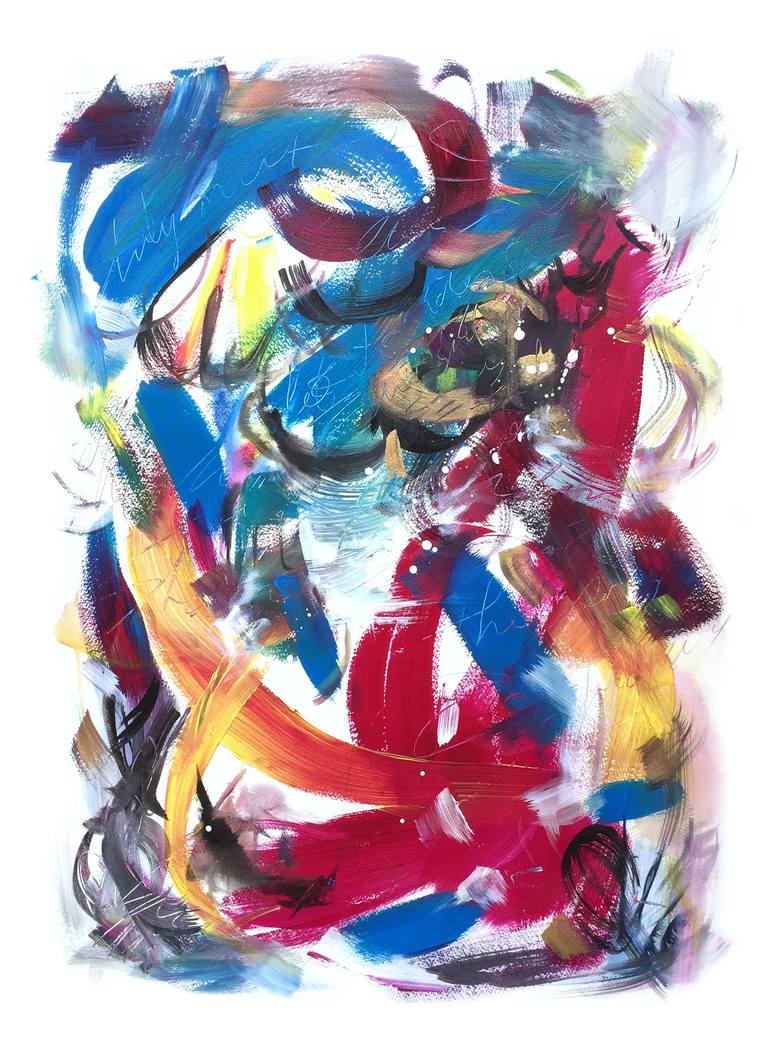 Print of Abstract Expressionism Abstract Paintings by Kerry Milligan