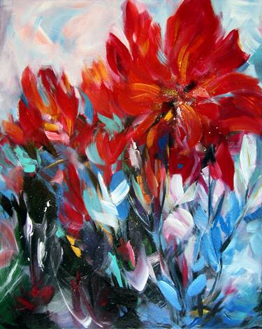 Original Impressionism Floral Paintings by Kerry Milligan