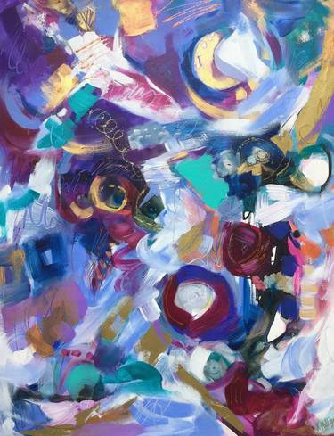 Original Abstract Expressionism Abstract Paintings by Kerry Milligan