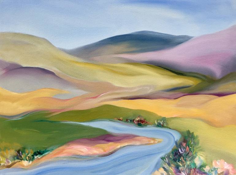 Art Work The River of Magic - Valleys and plains - Landscapes - Canvas  Prints