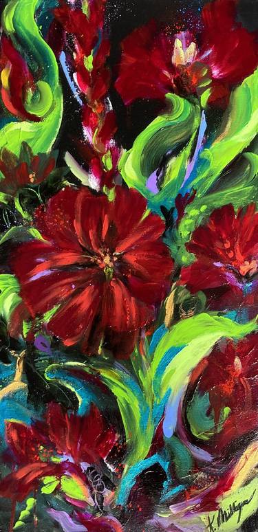 Original Floral Paintings by Kerry Milligan