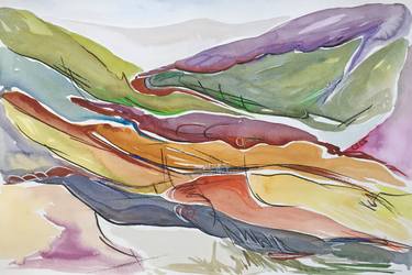 Print of Abstract Landscape Paintings by Kerry Milligan